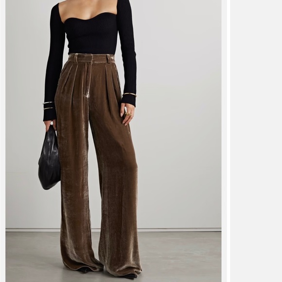 NWT Veronica Pleated Pants by Ulla Johnson, size 8, in Mica - Picture 2 of 6